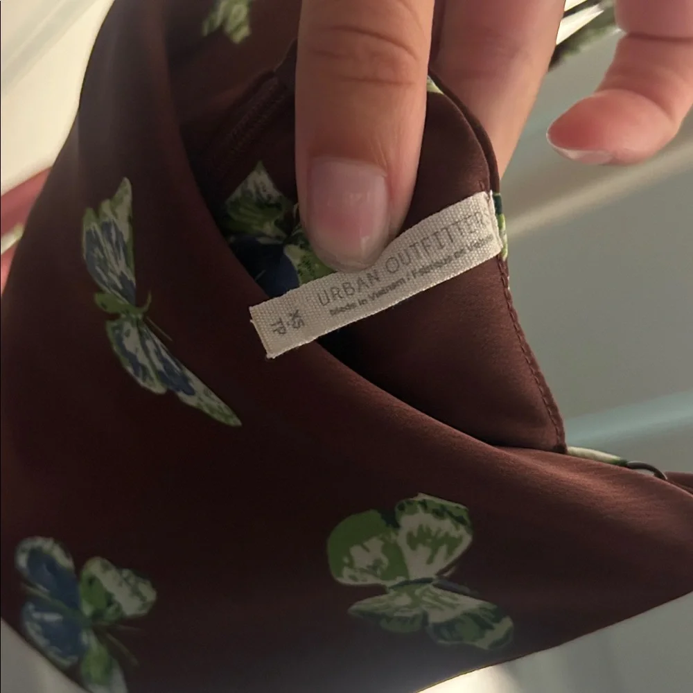 Urban Outfitters Brown Dress with Butterfly Design - Picture 2 of 3